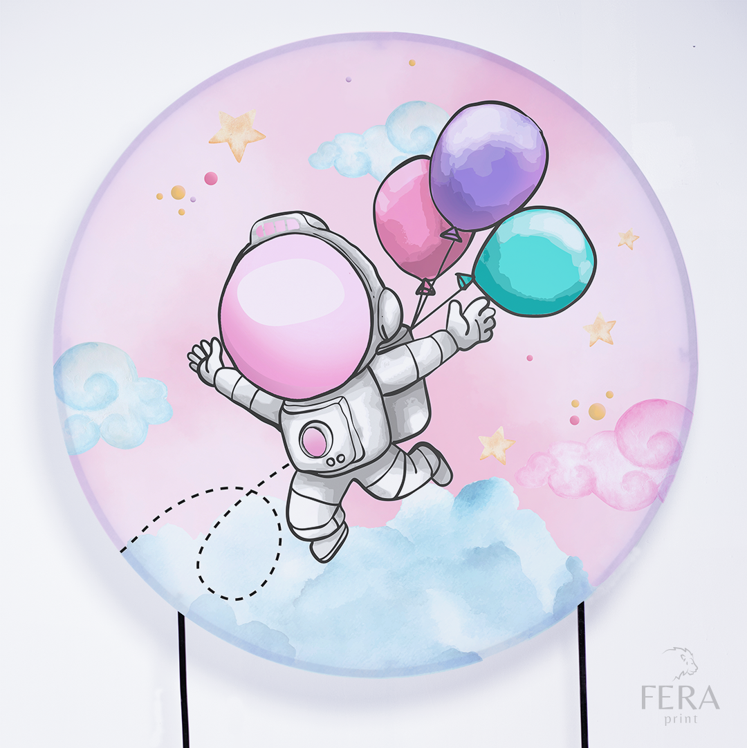 Astronaut Holding Balloons Sticker