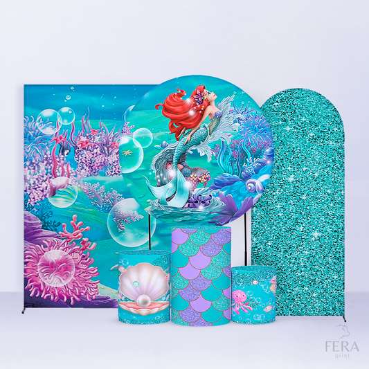 Super Kit Capa Cilindros + Capa Painéis Sereia Sublimado