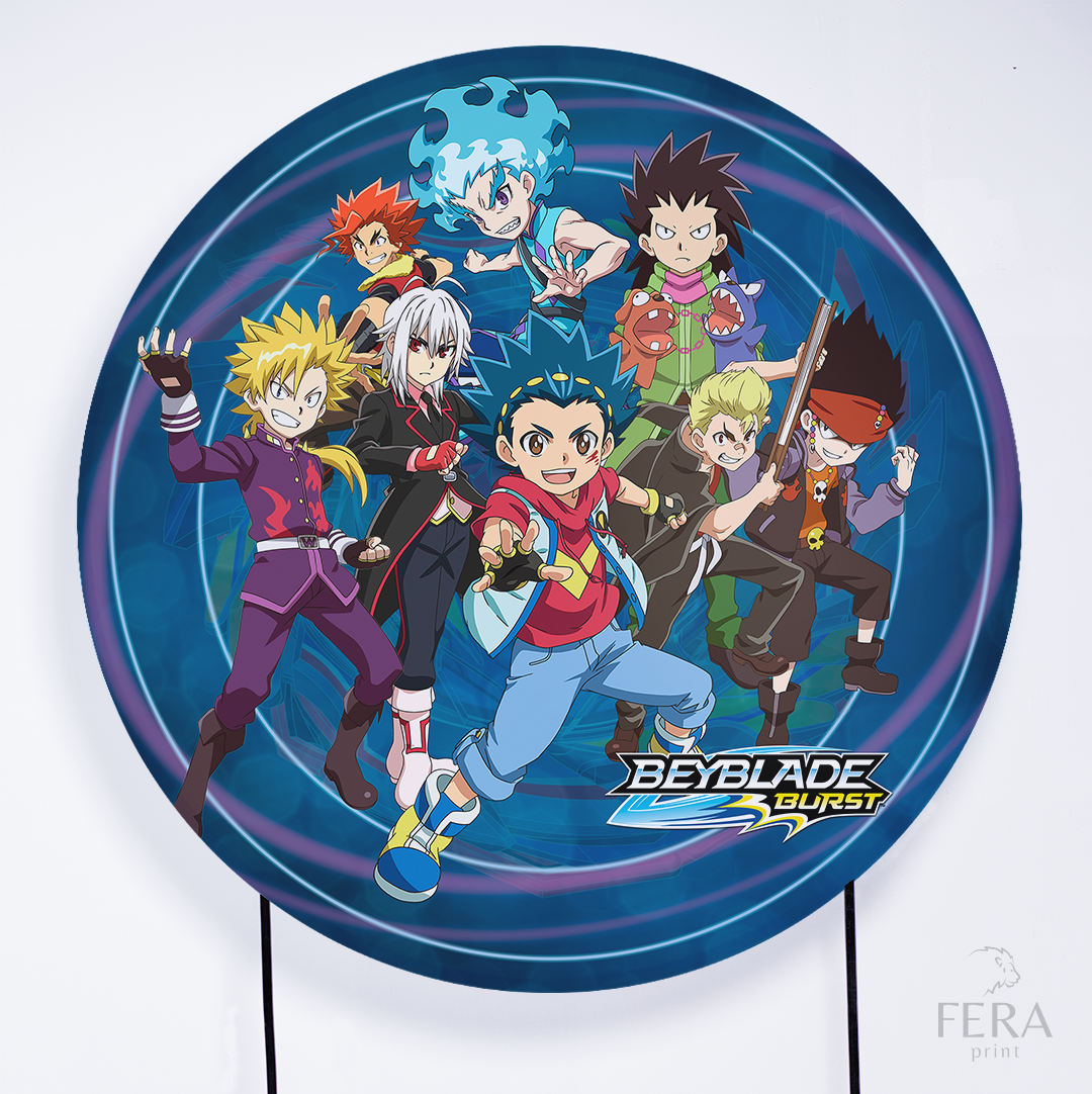 Kit Capa Cilindros + Capa Painel Beyblade Sublimado