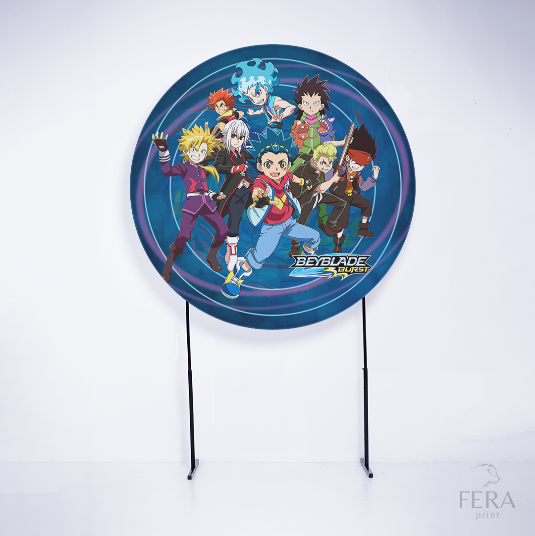 Kit Capa Cilindros + Capa Painel Beyblade Sublimado