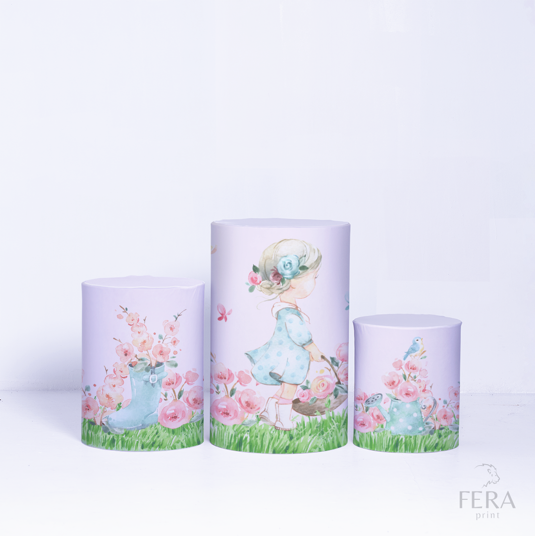 Trio Capa Cilindro Jardim c/ Elástico Veste Fácil