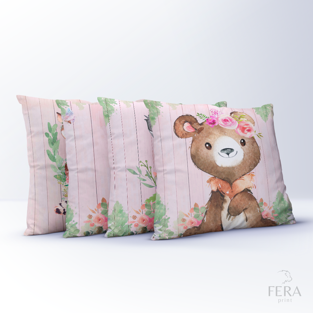 Almofada Estampada Decorativa 35X35cm - Apenas 1 unidade