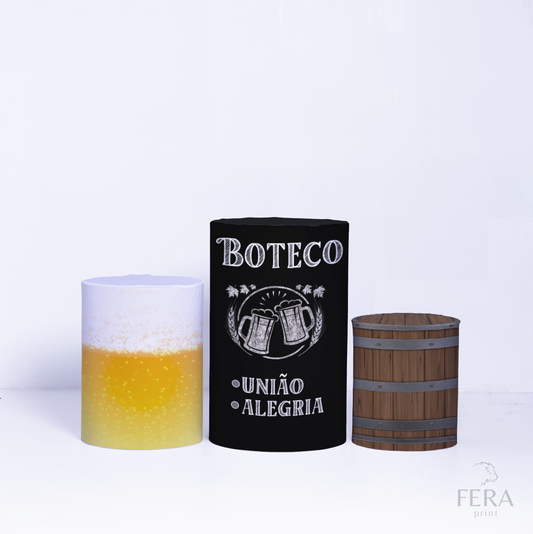 Trio Capa Cilindro Boteco c/ Elástico