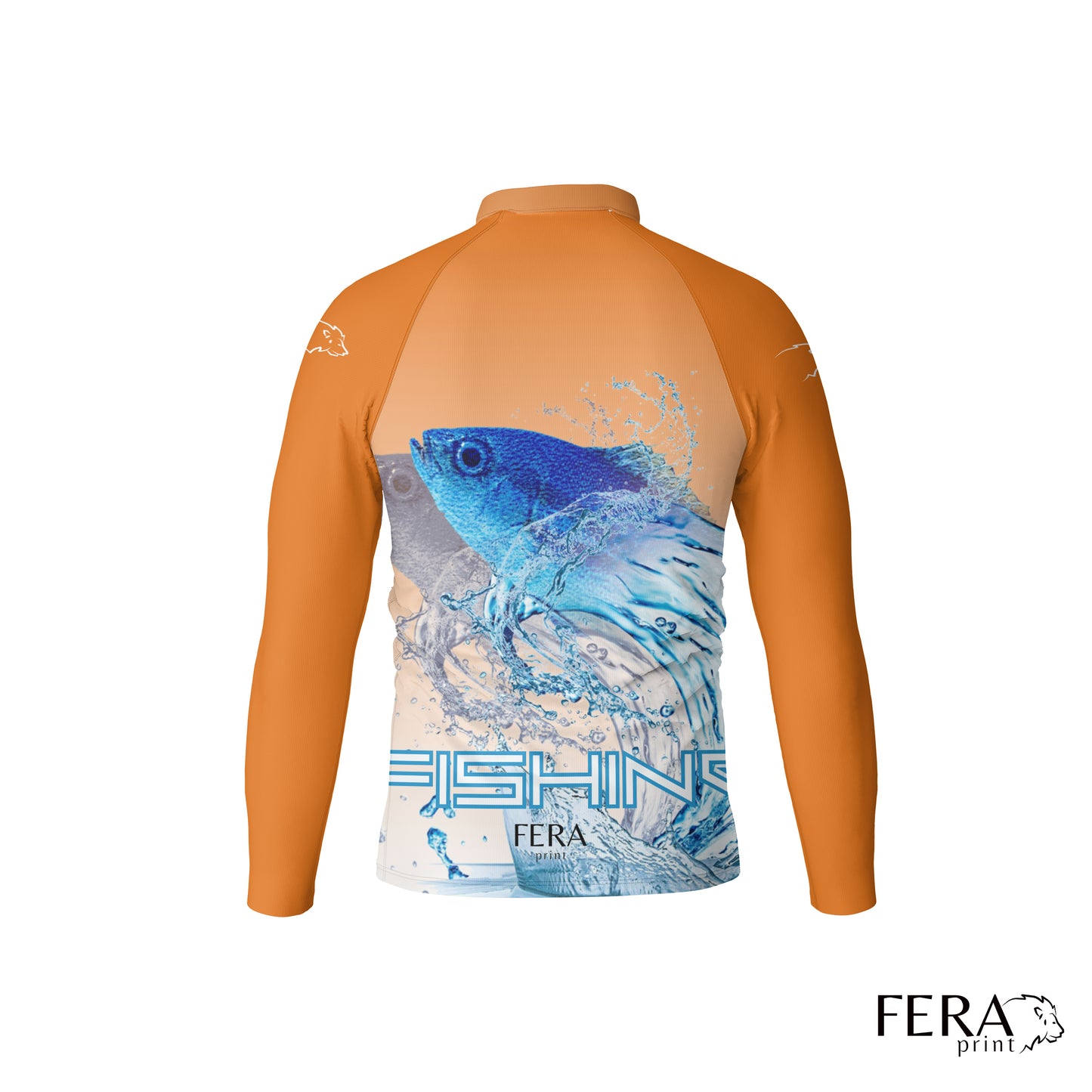 Camiseta de Pesca Manga Longa com Zíper