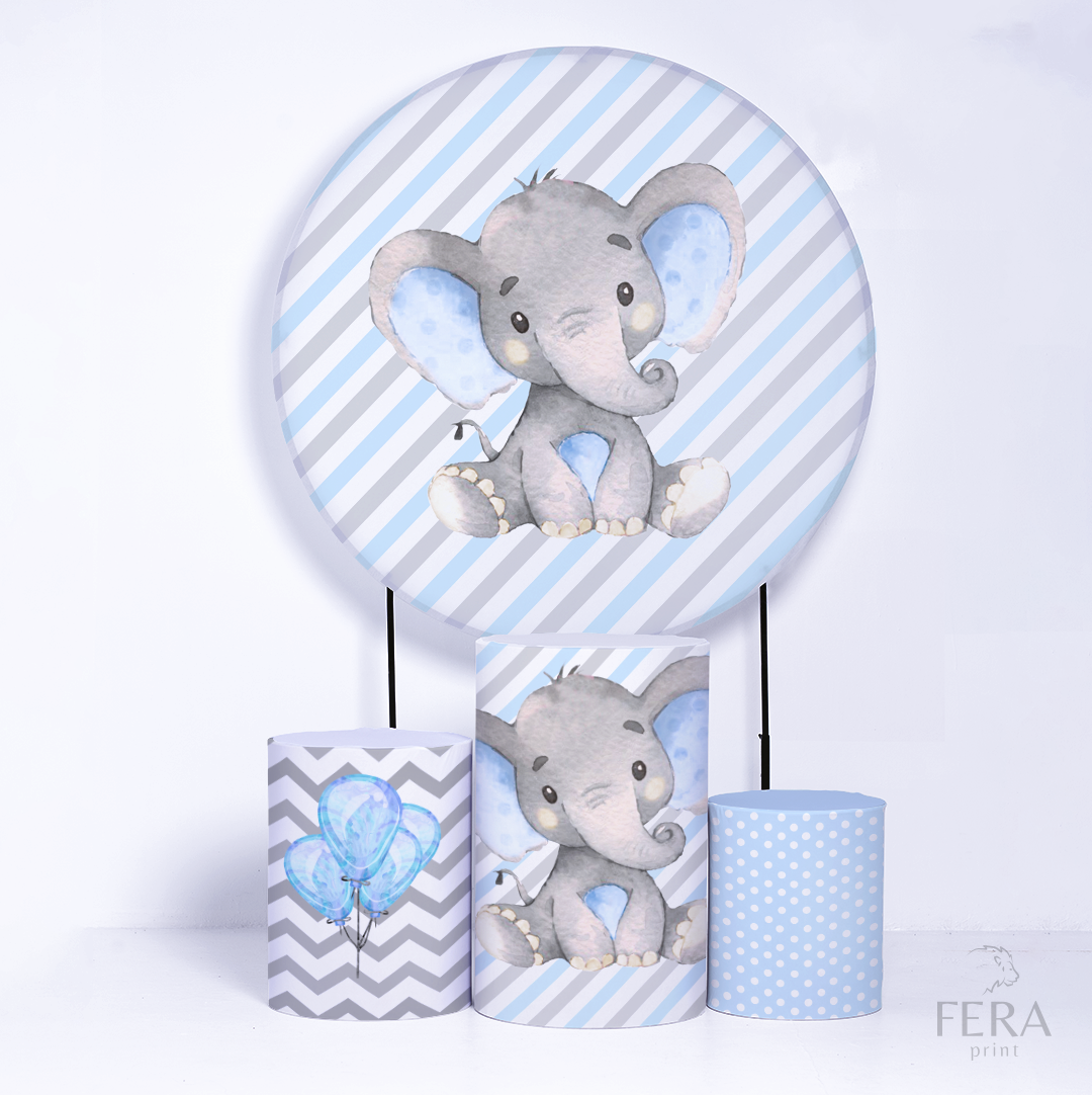 Kit Capa Cilindros + Capa Painel Elefante Sublimado