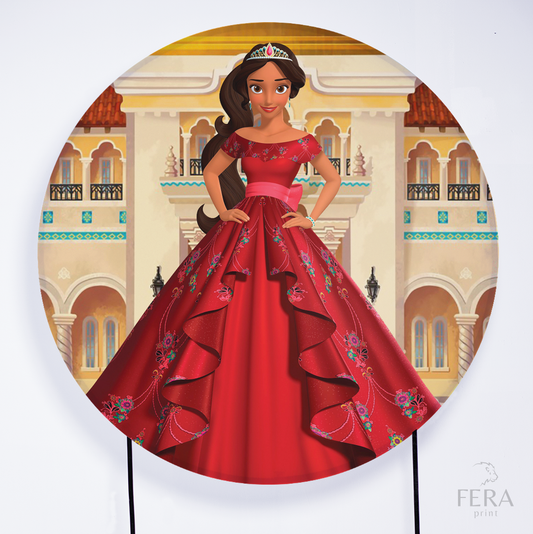 Painel Redondo Princesa Latina Sublimado