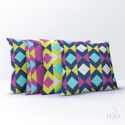 Capa de Almofada Estampada Decorativa 35X35cm - Apenas 1 unidade