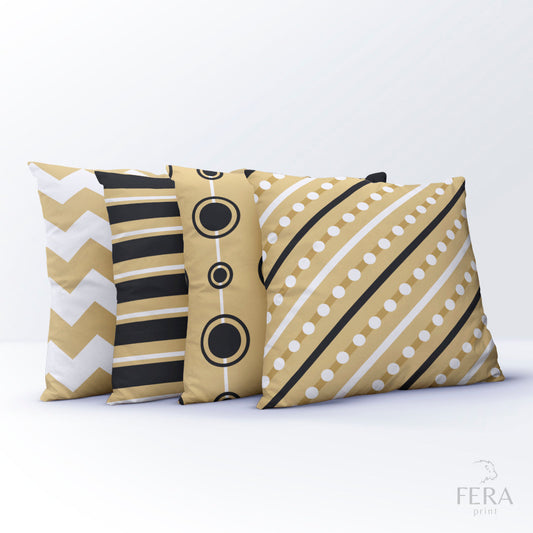 Capa de Almofada Estampada Decorativa 35X35cm - Apenas 1 unidade