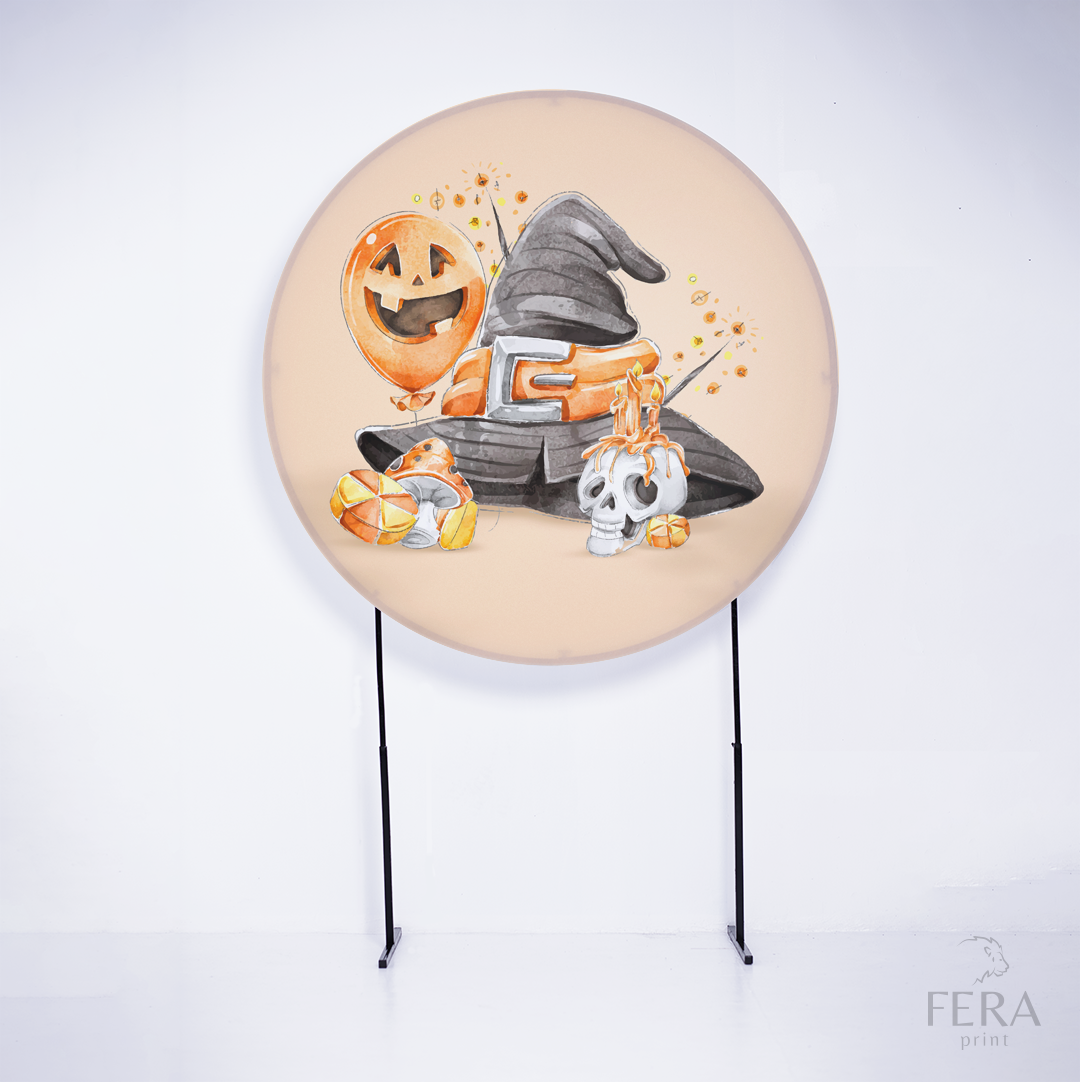 Kit Capa Cilindros + Capa Painel Halloween Fantasia Sublimado