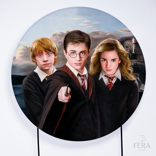 Painel Redondo Bruxo Potter Sublimado