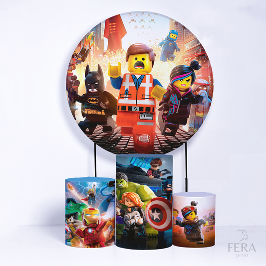 Kit Capa Cilindros + Capa Painel Lego Sublimado