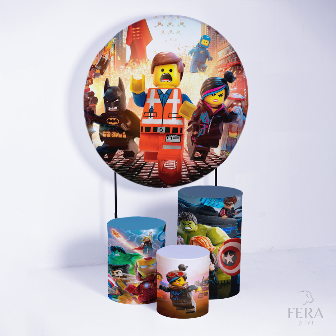 Kit Capa Cilindros + Capa Painel Lego Sublimado