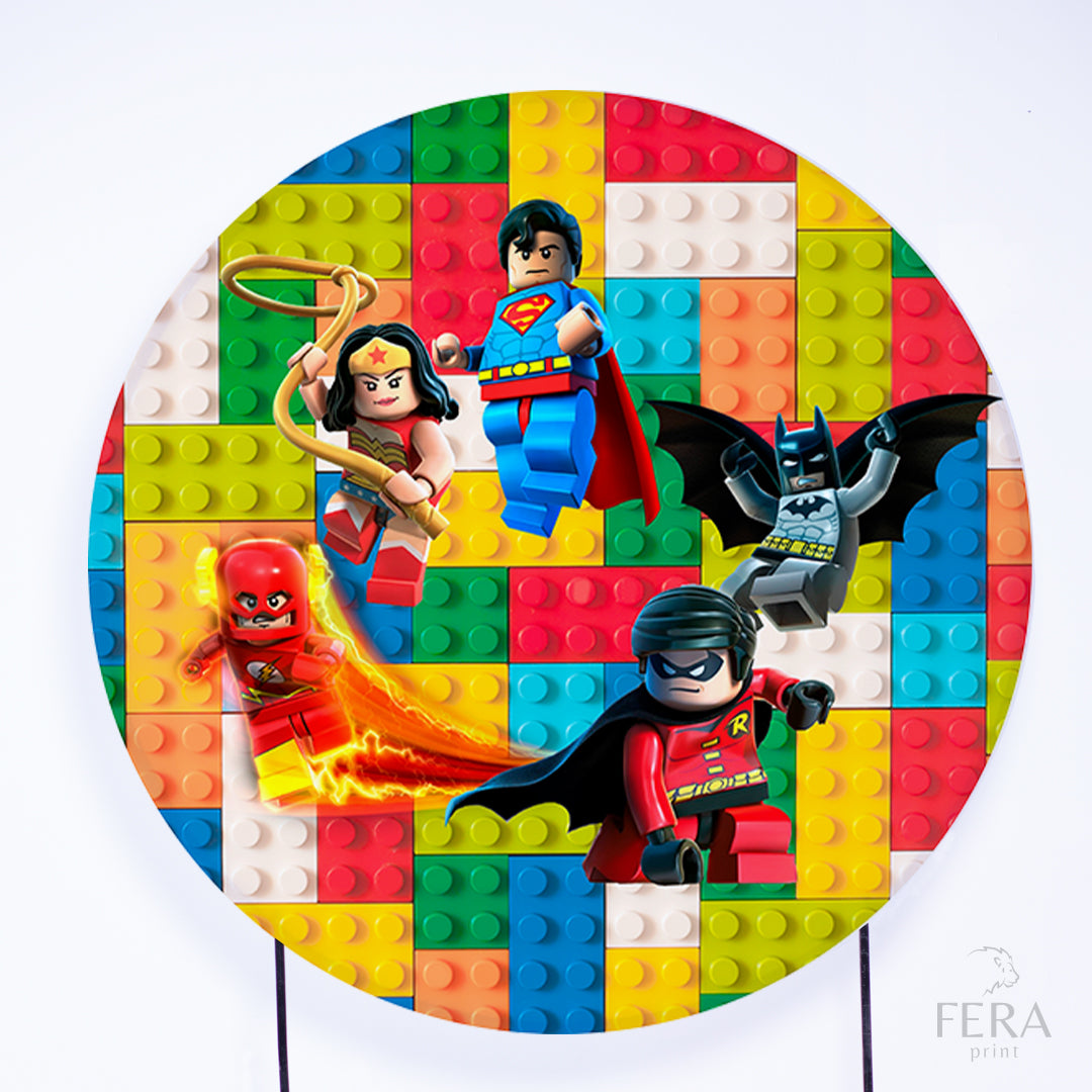 Painel Redondo Lego Sublimado