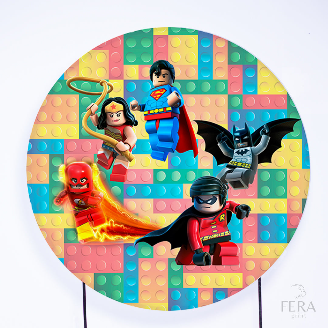 Painel Redondo Lego Sublimado