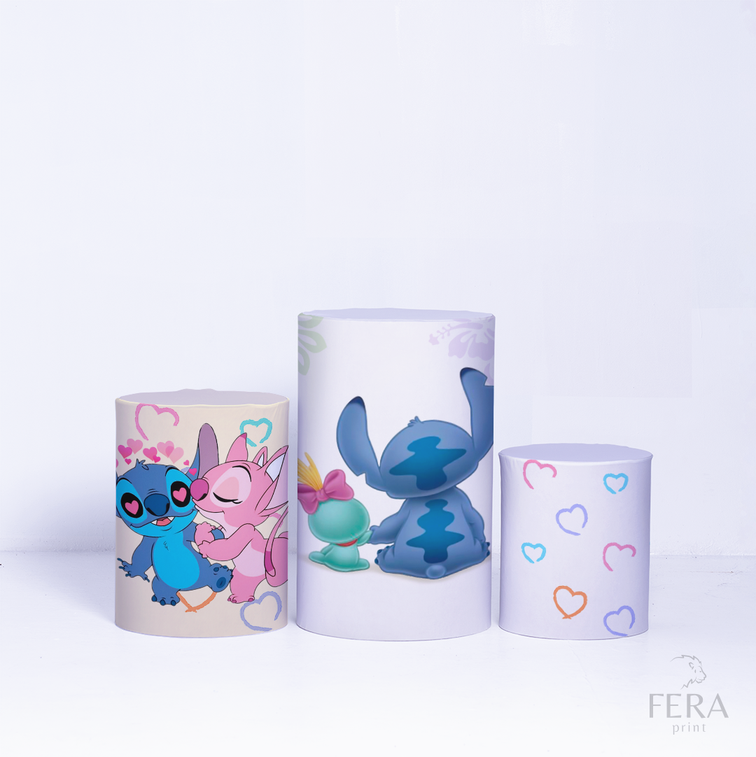 Kit Capa Cilindros + Capa Painel Lilo Amor Sublimado