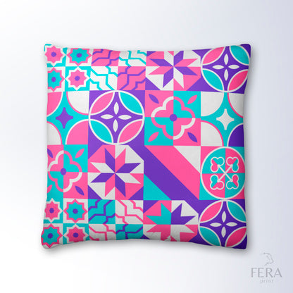 Capa de Almofada Estampada Decorativa 35X35cm - Apenas 1 unidade