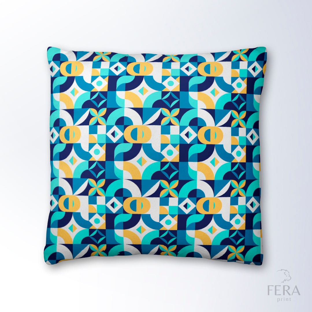 Capa de Almofada Estampada Decorativa 35X35cm - Apenas 1 unidade