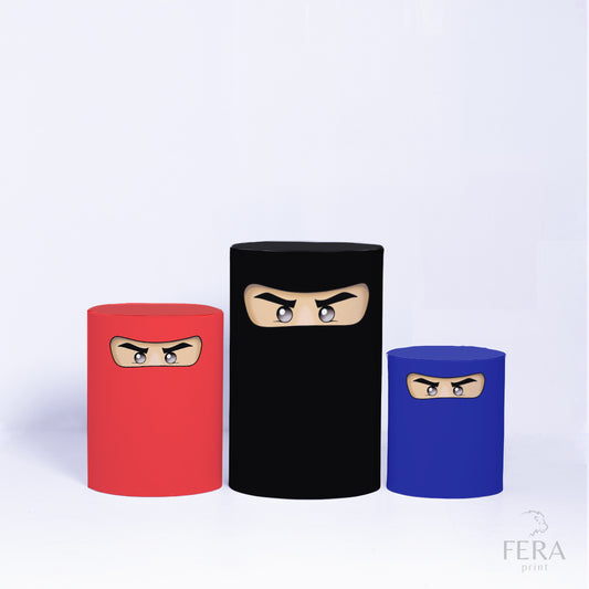 Trio Capa Cilindro Ninja 3 Cores c/ Elástico