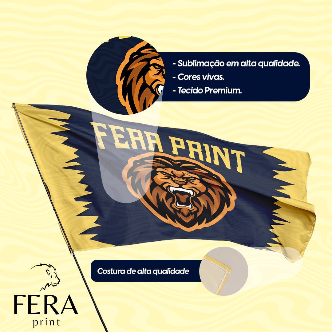 Bandeira Face Única Personalizada