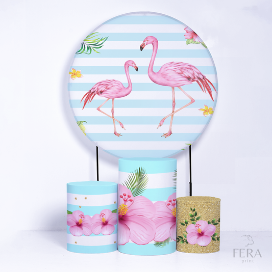 Kit Capa Cilindros + Capa Painel Flamingo Sublimado