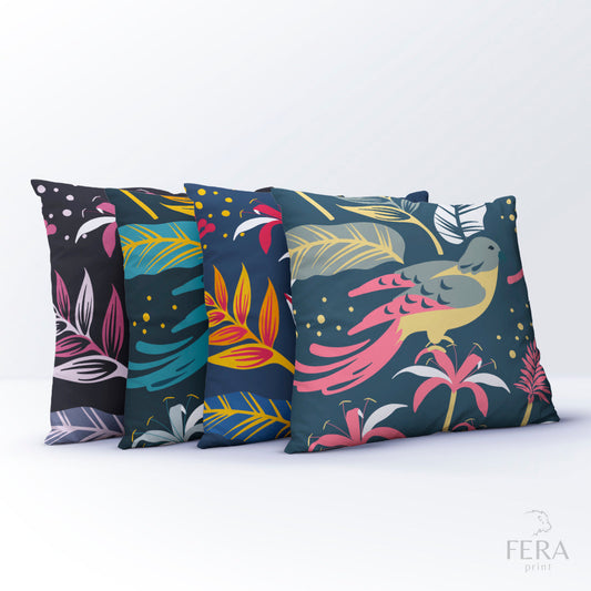 Capa de Almofada Estampada Decorativa 35X35cm - Apenas 1 unidade