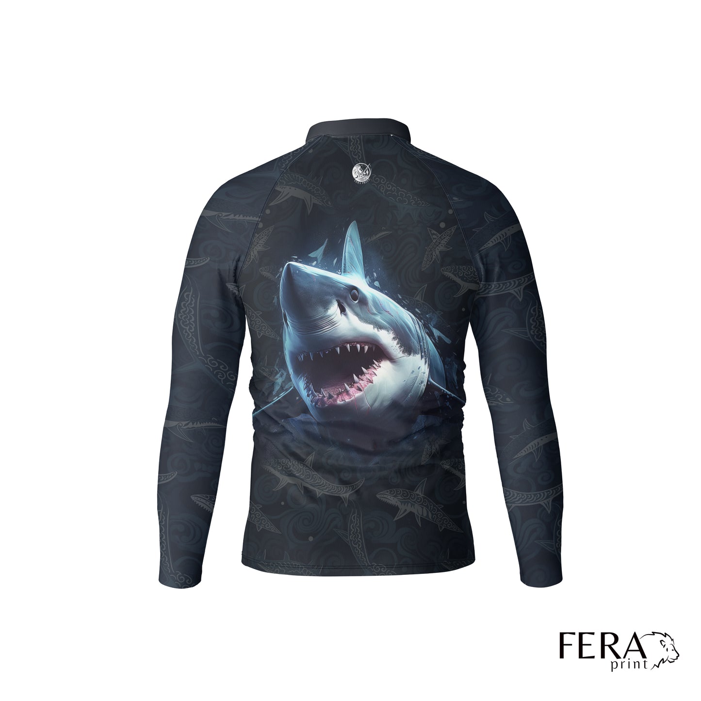 Camiseta de Pesca Manga Longa com Zíper