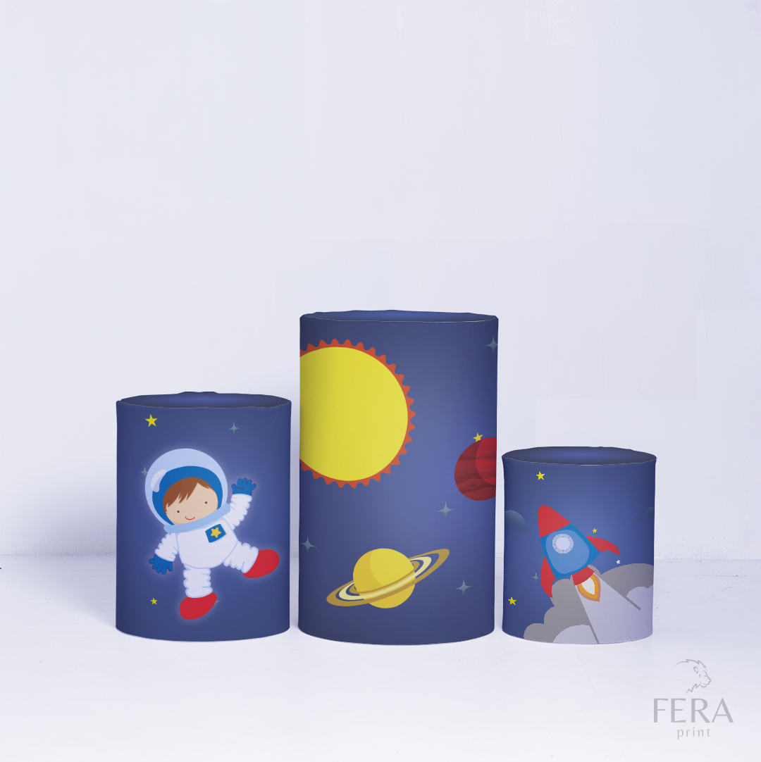 Kit Capa Cilindros + Capa Painel Astronauta Sublimado