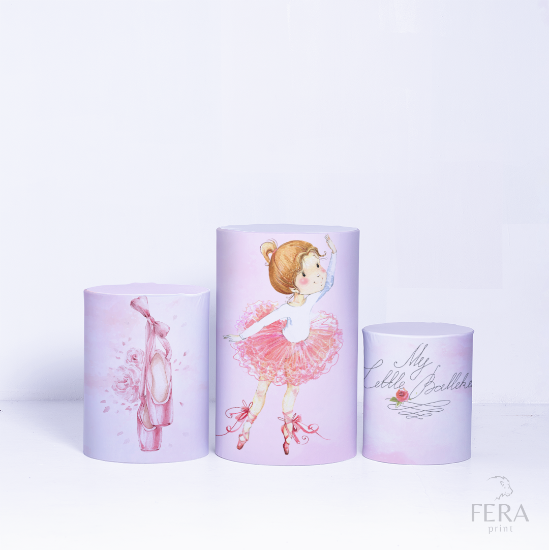 Kit Capa Cilindros + Capa Painel Bailarina Rosa Claro Sublimado