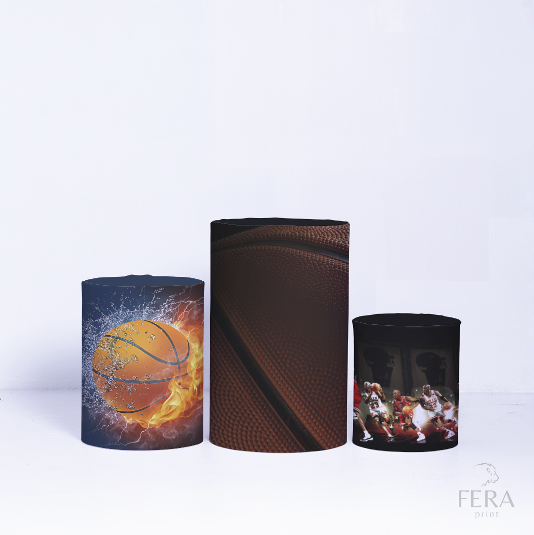 Kit Capa Cilindros + Capa Painel Basquete Sublimado