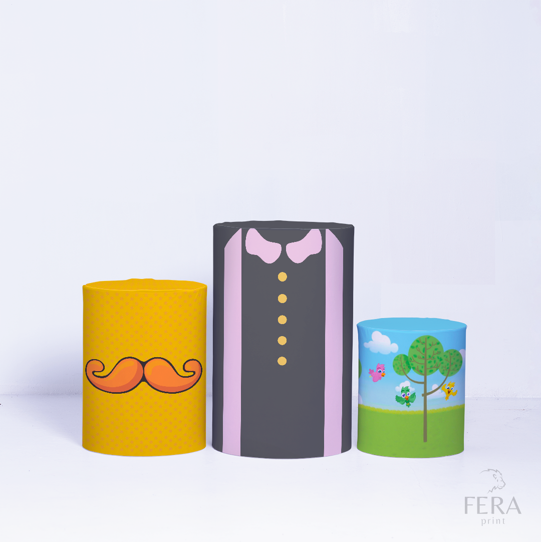 Trio Capa Cilindro Bigode c/ Elástico