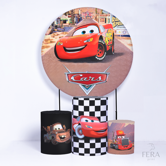 Kit Capa Cilindros + Capa Painel Carros Personagens Sublimado