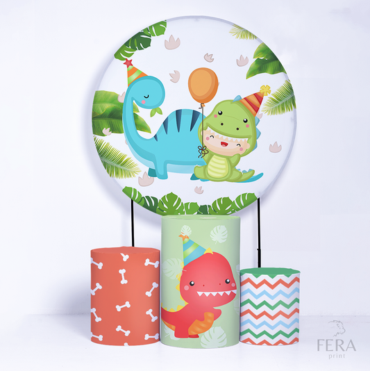 Kit Capa Cilindros + Capa Painel Dino Baby Sublimado