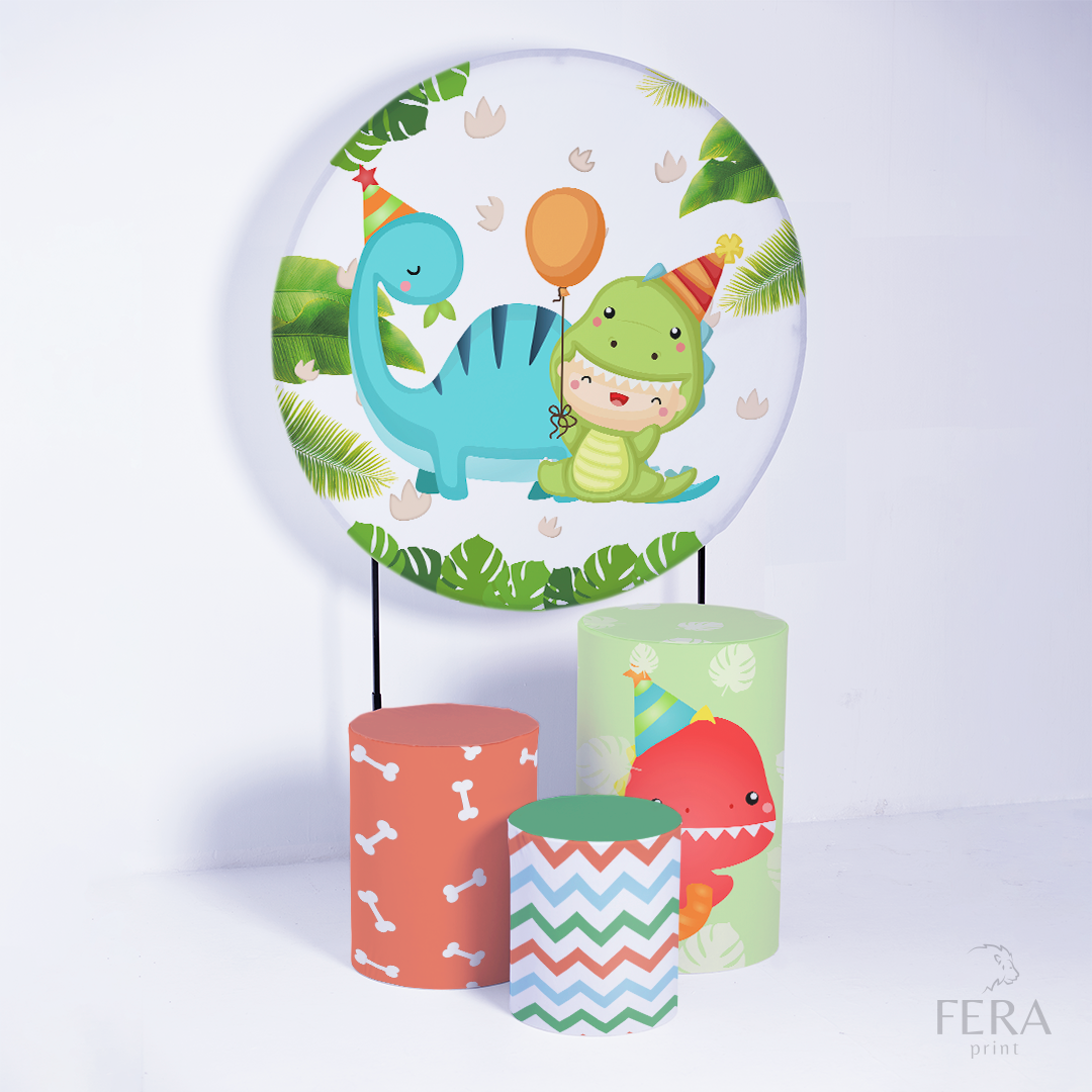 Kit Capa Cilindros + Capa Painel Dino Baby Sublimado