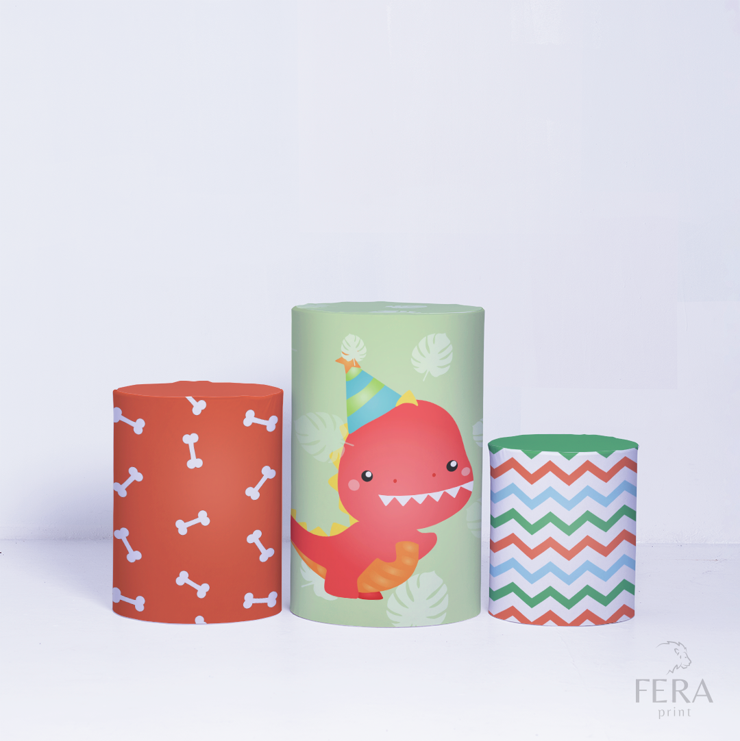 Kit Capa Cilindros + Capa Painel Dino Baby Sublimado