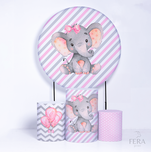 Kit Capa Cilindros + Capa Painel Elefante Sublimado