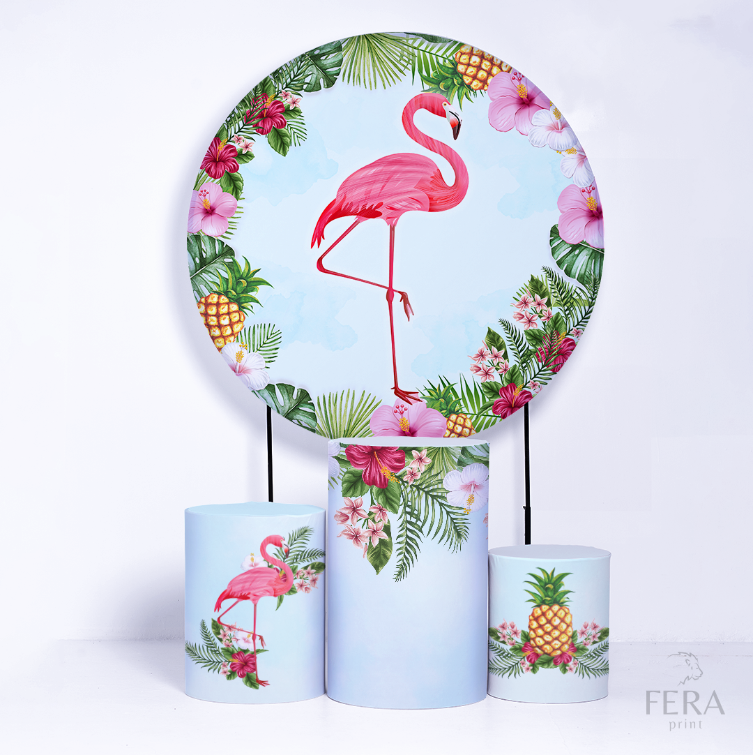 Kit Capa Cilindros + Capa Painel Flamingo Sublimado