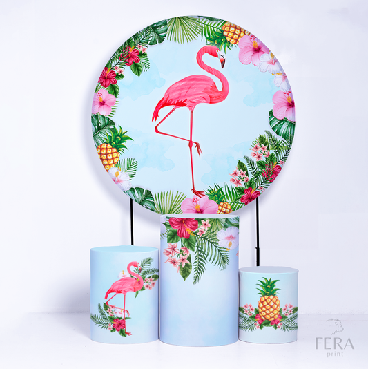 Kit Capa Cilindros + Capa Painel Flamingo Sublimado