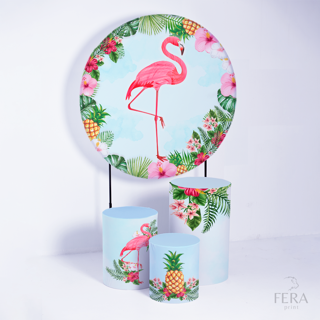 Kit Capa Cilindros + Capa Painel Flamingo Sublimado