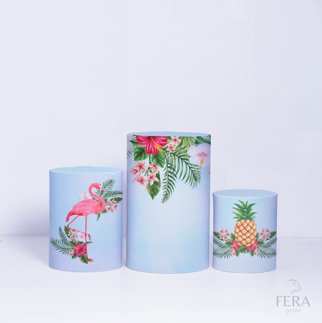 Kit Capa Cilindros + Capa Painel Flamingo Sublimado