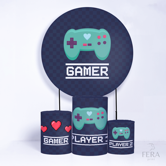 Kit Capa Cilindros + Capa Painel Gamer Sublimado