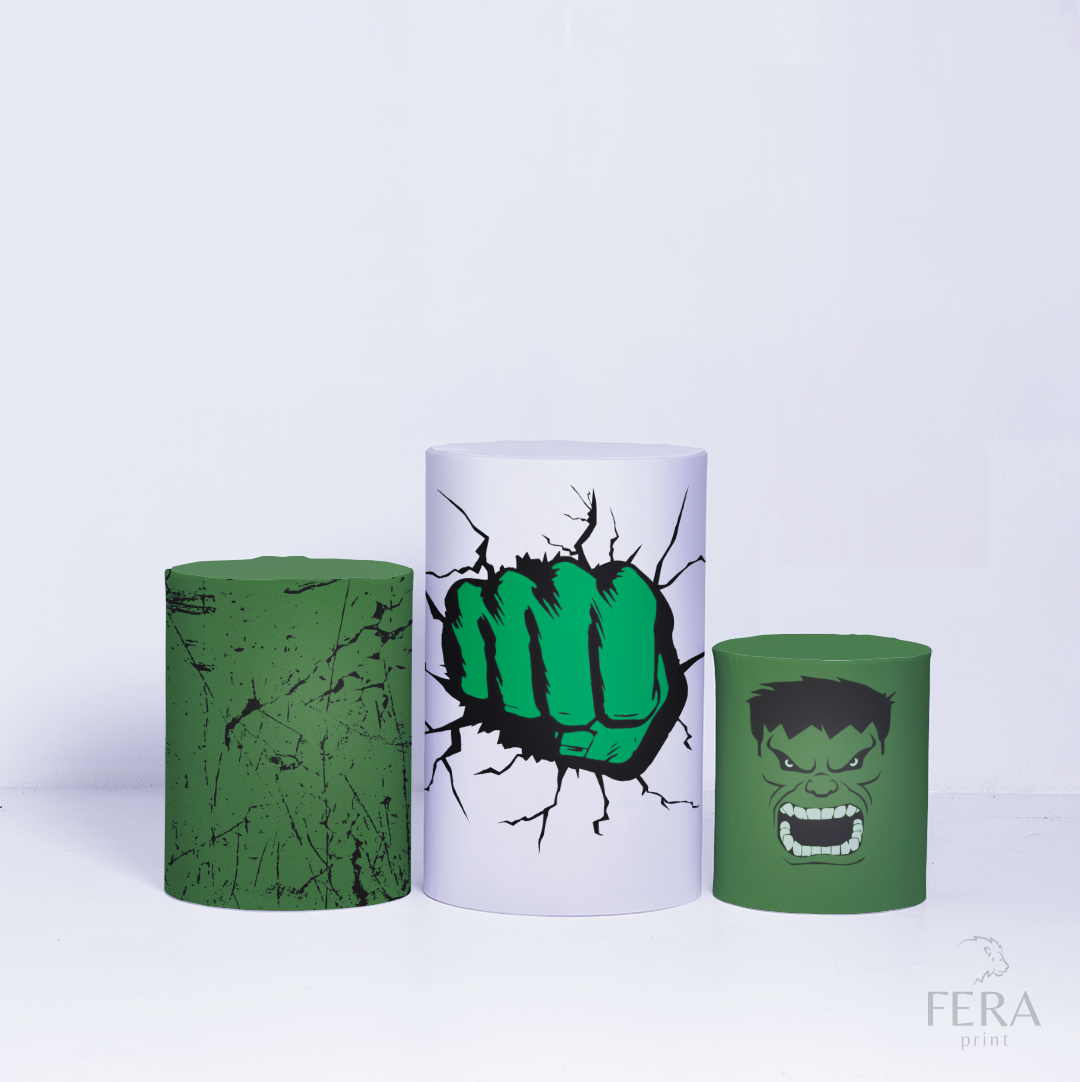 Trio Capa Cilindro Herói Verde c/ Elástico