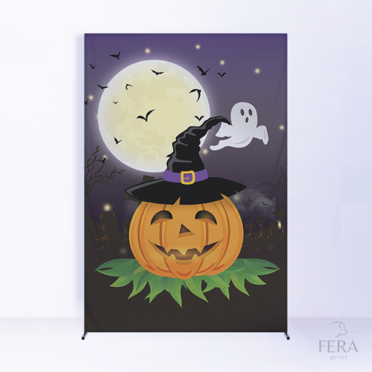 Painel Lateral Halloween Roxo c/ Forro