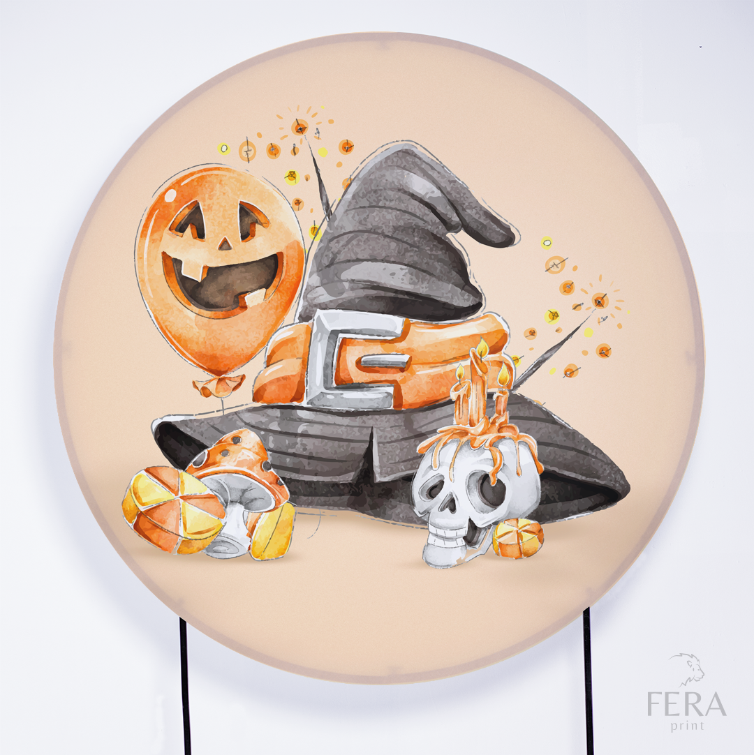 Kit Capa Cilindros + Capa Painel Halloween Fantasia Sublimado