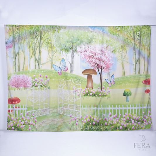 Painel Sublimado Retangular Jardim Floral