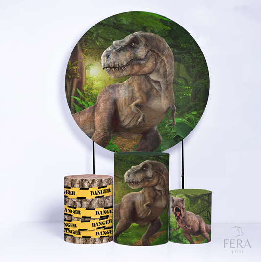 Kit Capa Cilindros + Capa Painel Jurassic Sublimado