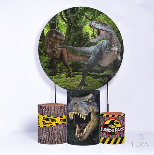 Kit Capa Cilindros + Capa Painel Dinossauros Jurassic Sublimado