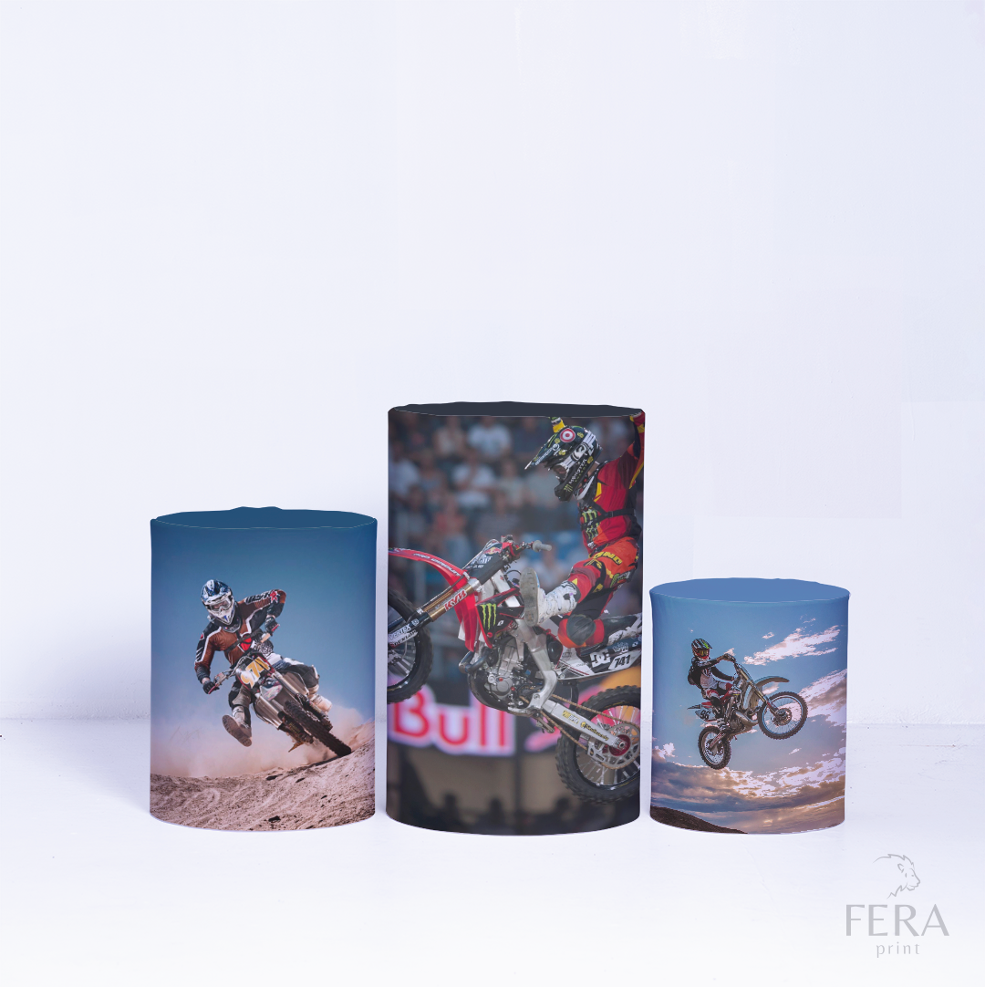 Kit Capa Cilindros + Capa Painel Moto Cross Sublimado