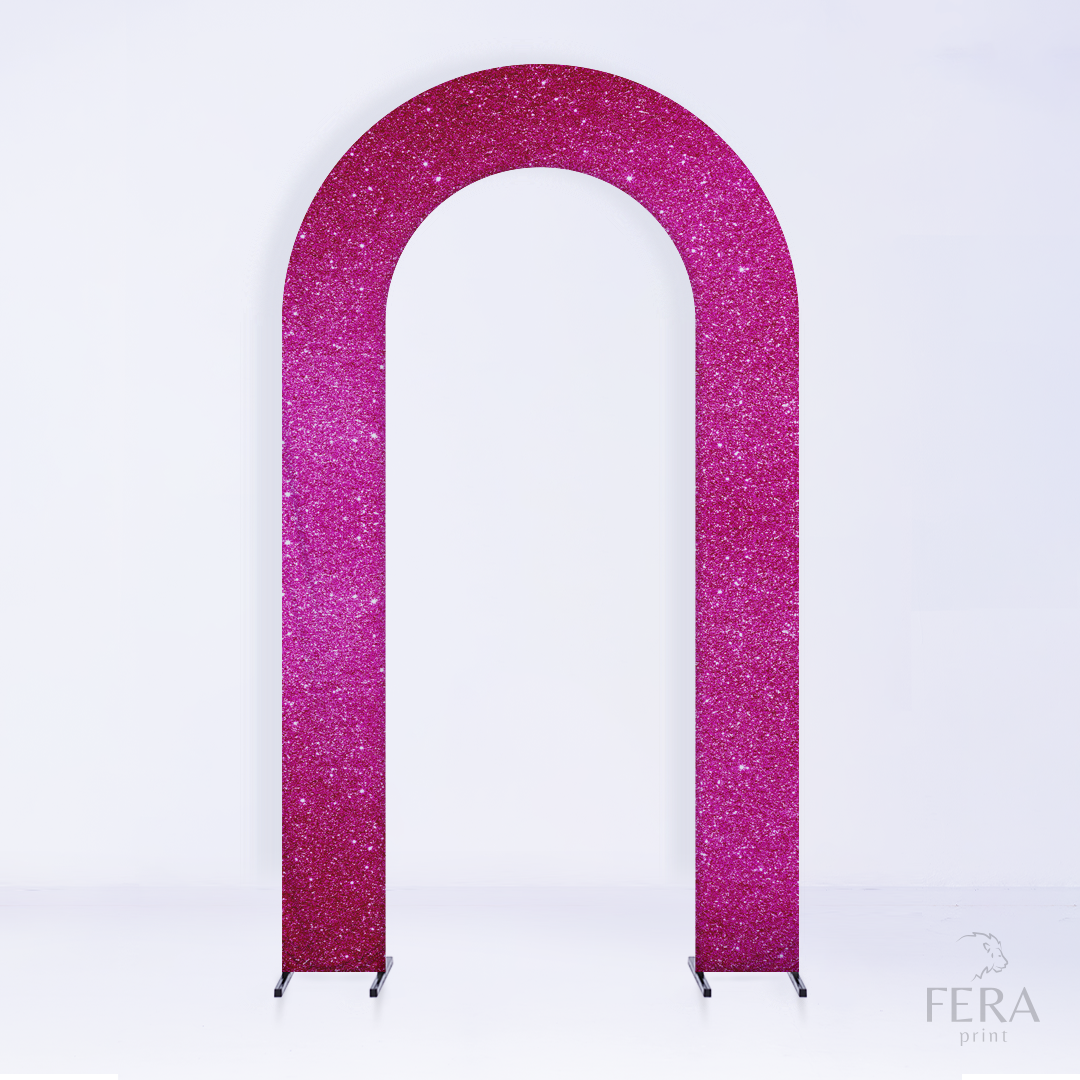 Painel Portal Sublimado Glitter Pink c/ Forro