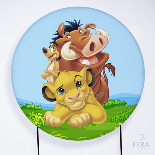 Painel Redondo Gatinha Sublimado – Fera Print