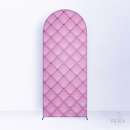 Painel Romano Captone Rosa c/ Forro